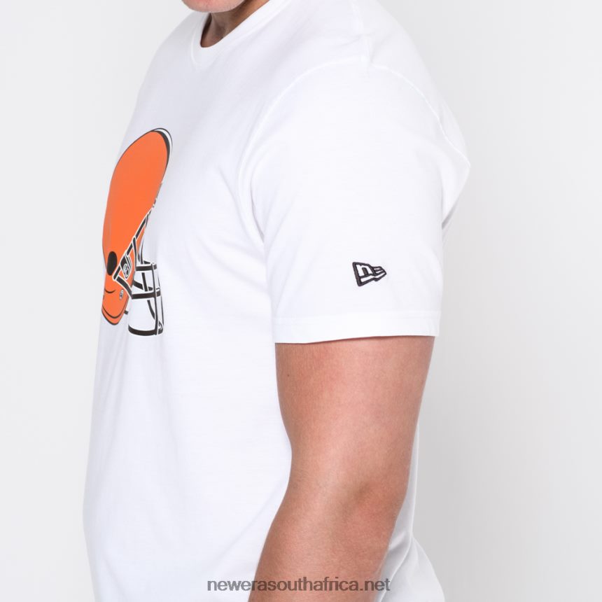 Cleveland Browns NFL Team Logo White T-Shirt New Era TRBRBN3008