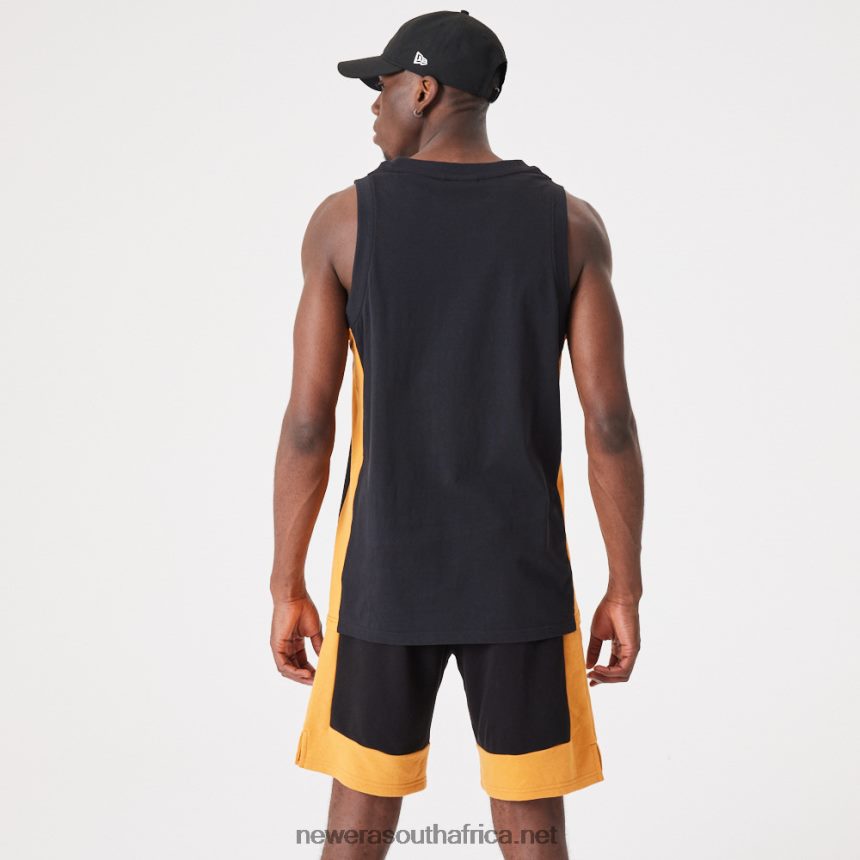 Contemporary Black Oversized Tank Top New Era TRBRBN2841