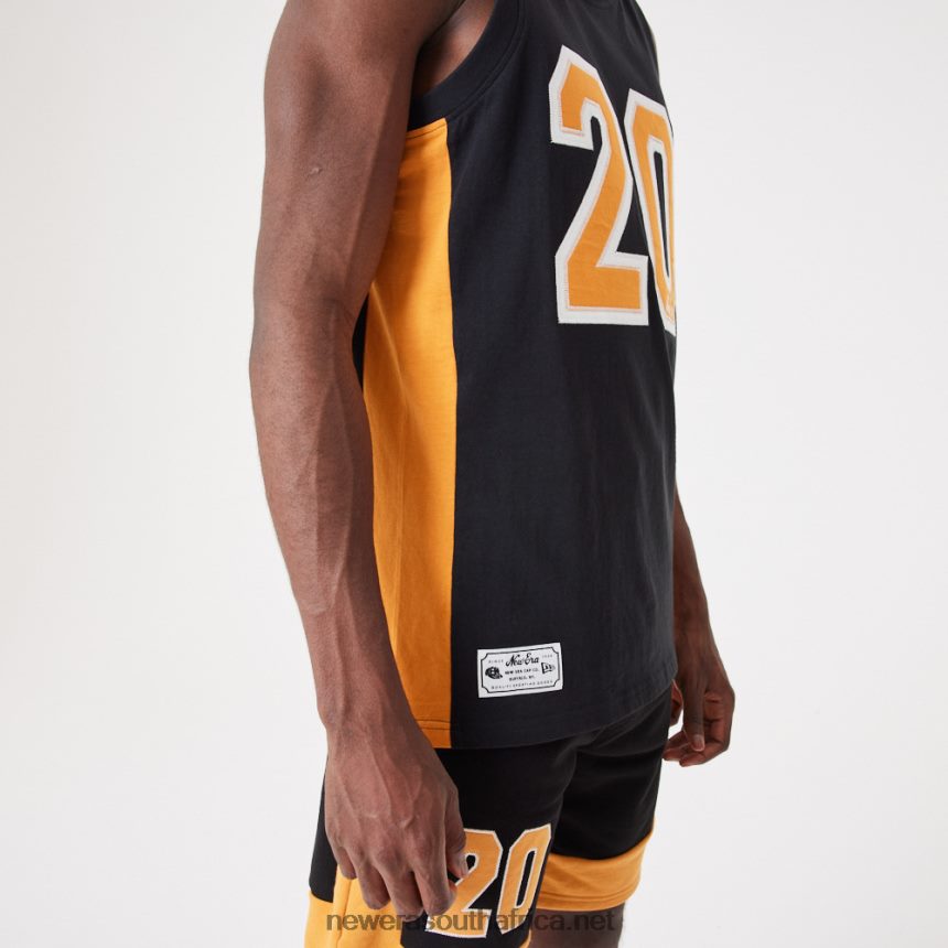 Contemporary Black Oversized Tank Top New Era TRBRBN2841