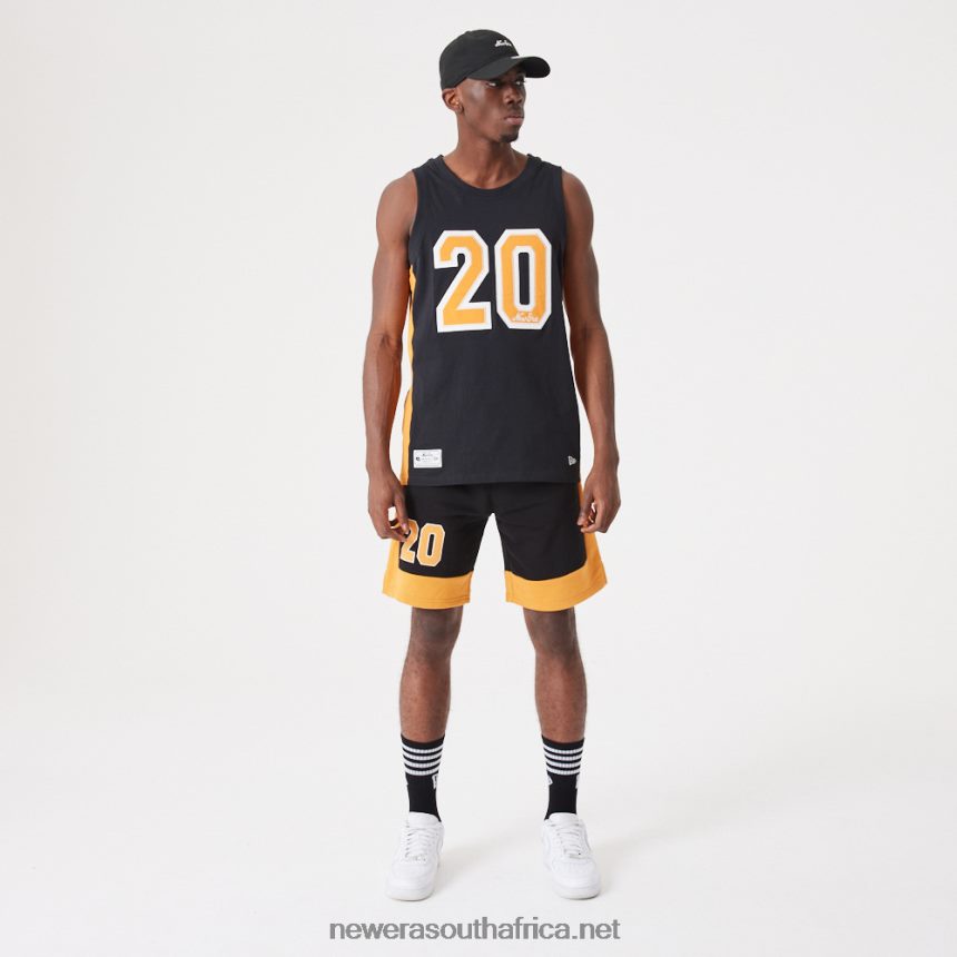 Contemporary Black Oversized Tank Top New Era TRBRBN2841