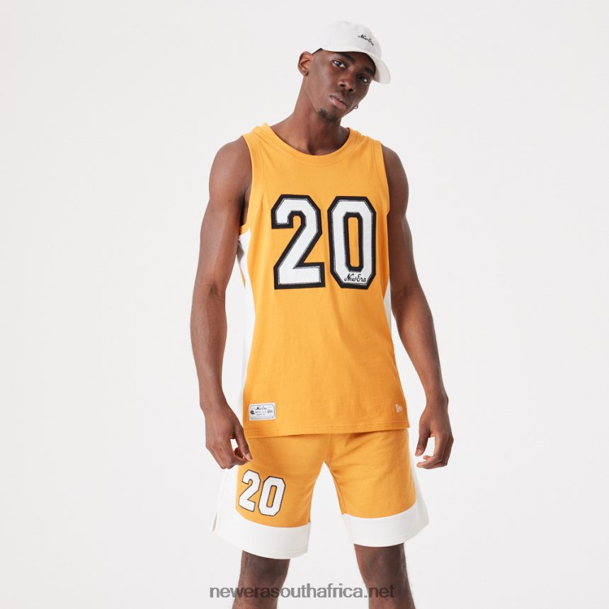 Contemporary Medium Orange Oversized Tank Top New Era TRBRBN2871