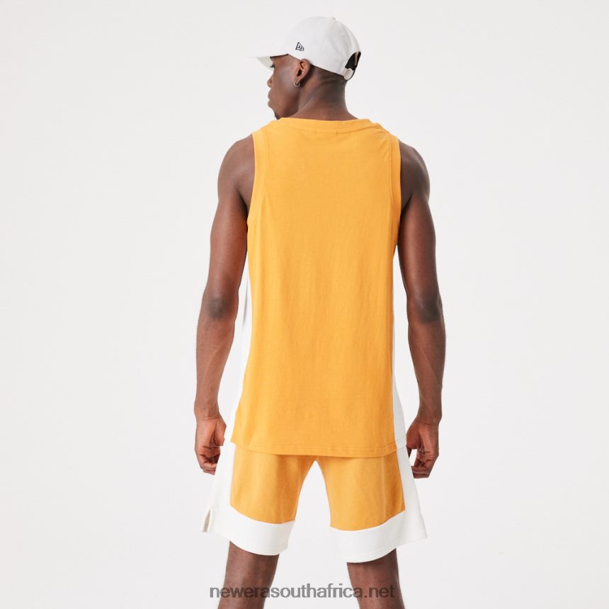 Contemporary Medium Orange Oversized Tank Top New Era TRBRBN2871