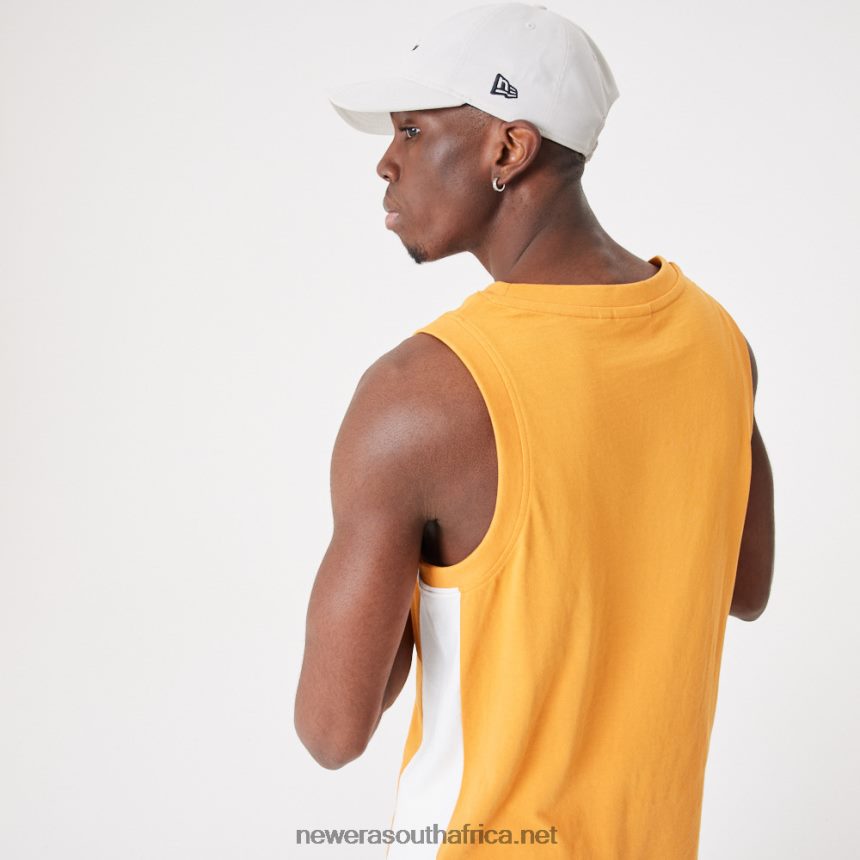 Contemporary Medium Orange Oversized Tank Top New Era TRBRBN2871