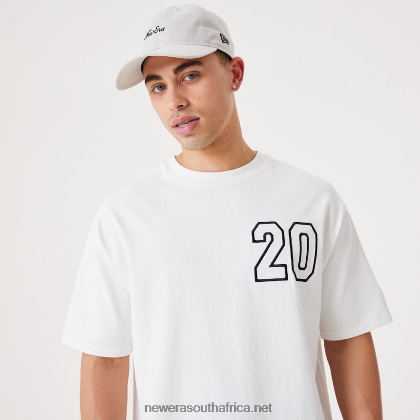 Contemporary White Oversized T-Shirt New Era TRBRBN3162