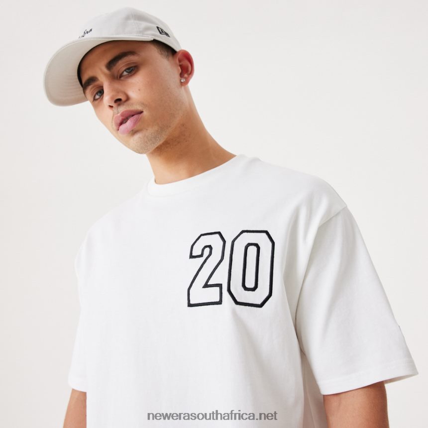 Contemporary White Oversized T-Shirt New Era TRBRBN3162