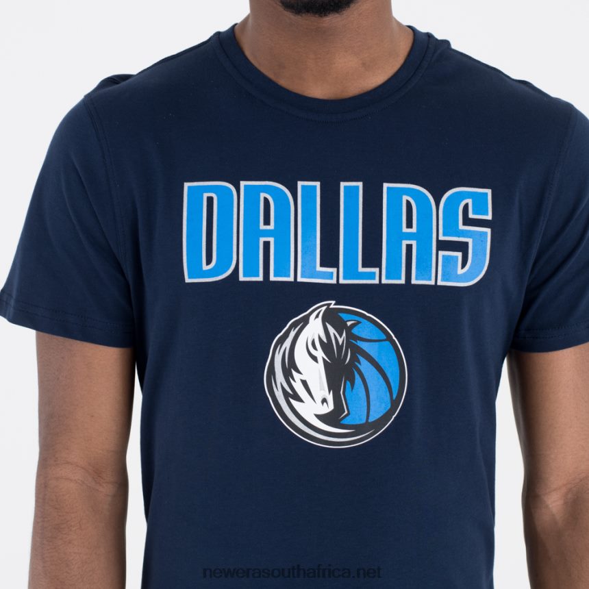 Dallas Mavericks NBA Team Logo Navy T-Shirt New Era TRBRBN2982