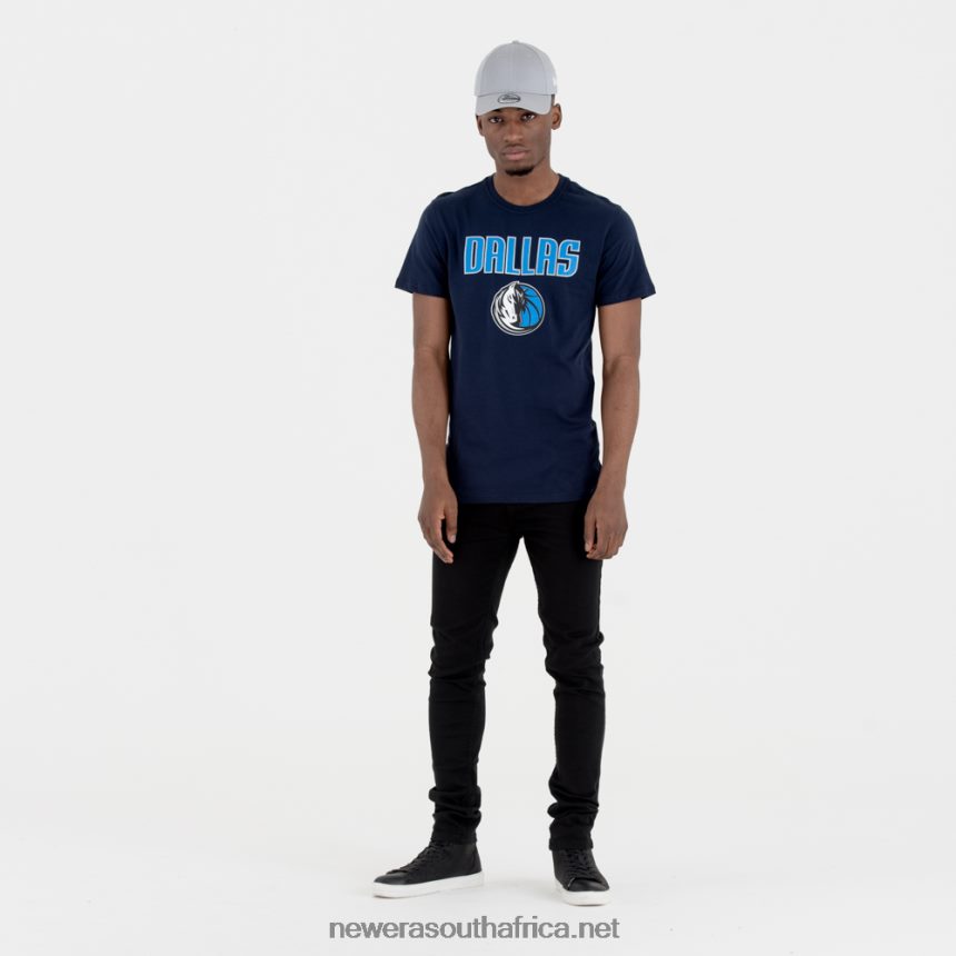 Dallas Mavericks NBA Team Logo Navy T-Shirt New Era TRBRBN2982