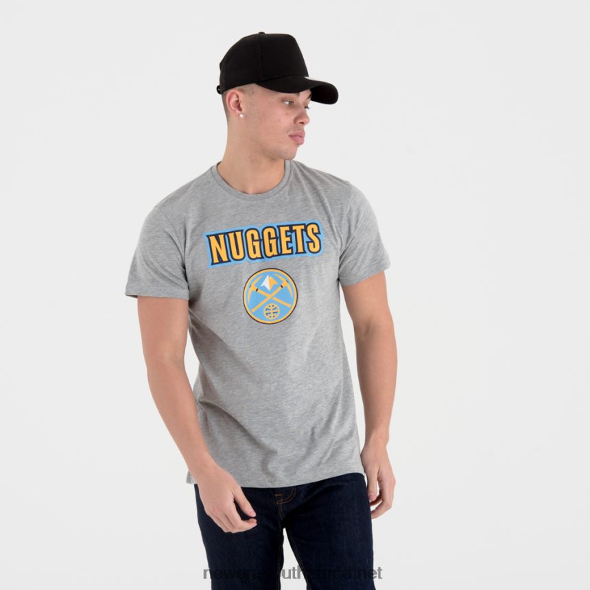 Denver Nuggets NBA Team Logo Grey T-Shirt New Era TRBRBN3094