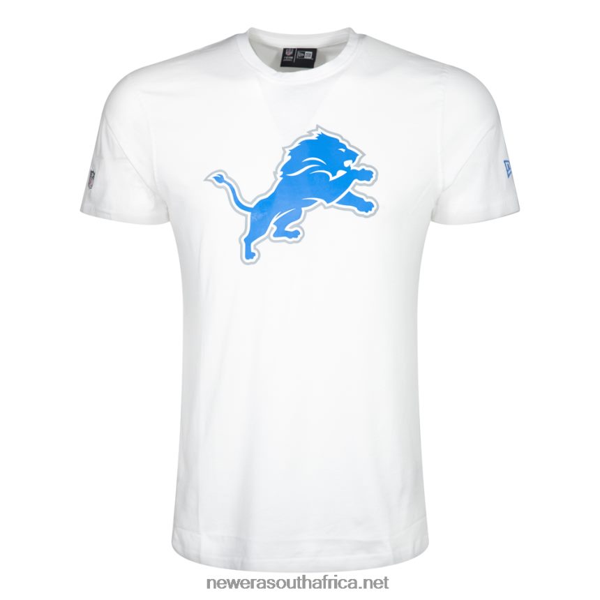 Detroit Lions NFL Team Logo White T-Shirt New Era TRBRBN3050