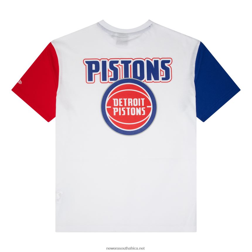 Detroit Pistons NBA Paris Games White T-Shirt New Era TRBRBN2986
