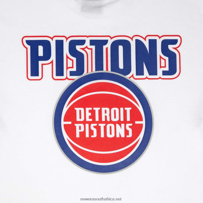 Detroit Pistons NBA Paris Games White T-Shirt New Era TRBRBN2986