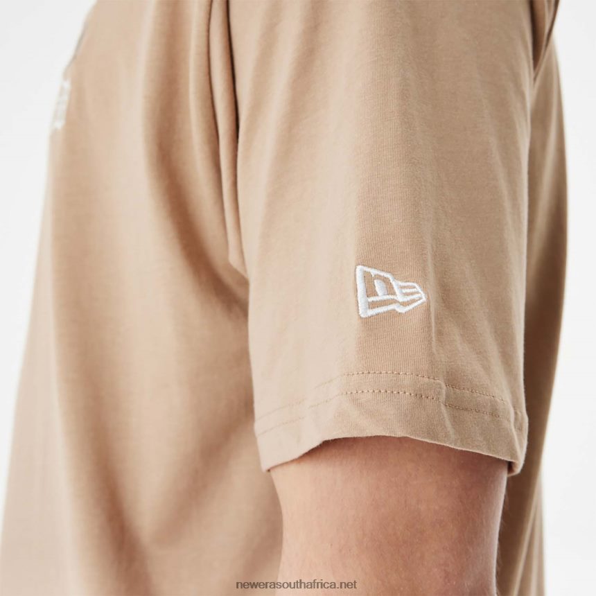 Detroit Tigers MLB Stacked Logo Brown Oversized T-Shirt New Era TRBRBN2840