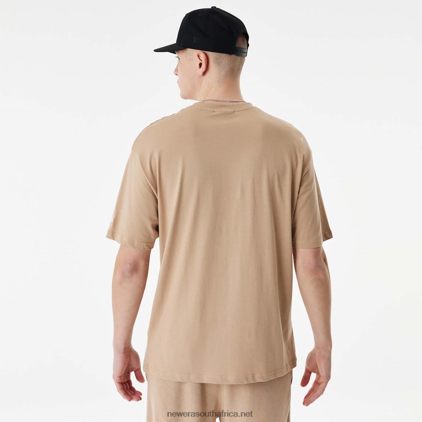 Detroit Tigers MLB Stacked Logo Brown Oversized T-Shirt New Era TRBRBN2840