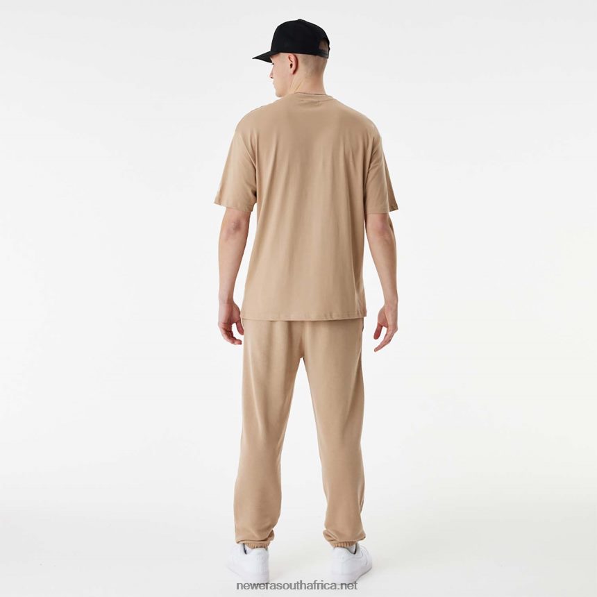 Detroit Tigers MLB Stacked Logo Brown Oversized T-Shirt New Era TRBRBN2840