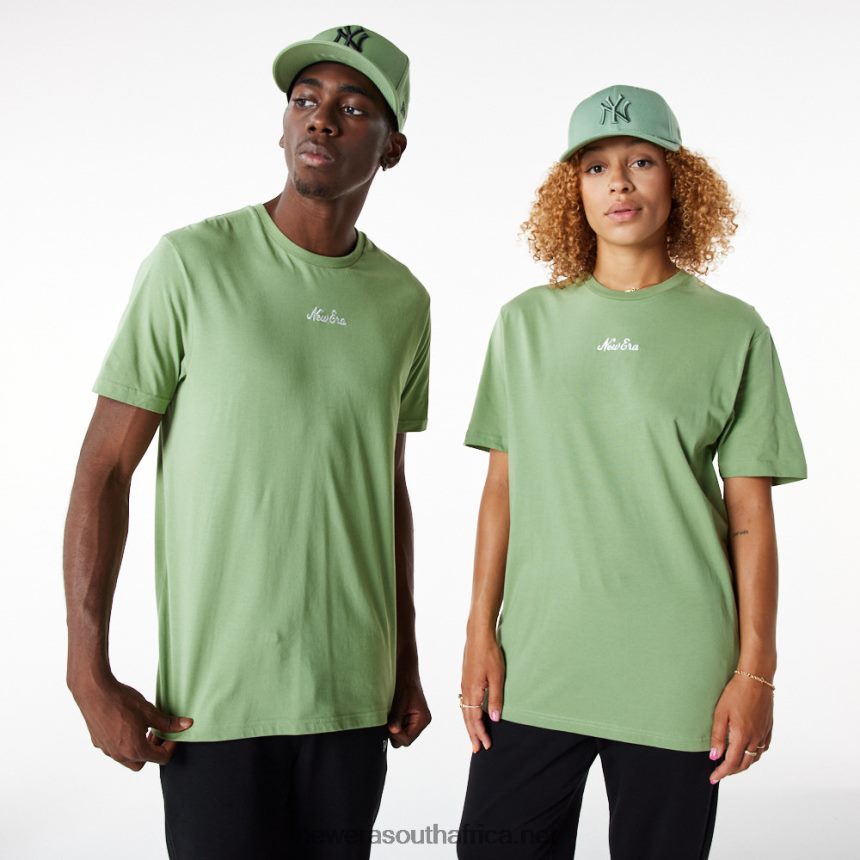 Essential Green Script T-Shirt New Era TRBRBN2892