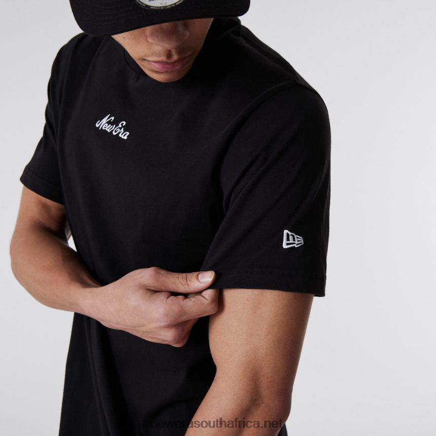 Essential Script Black T-Shirt New Era TRBRBN2993
