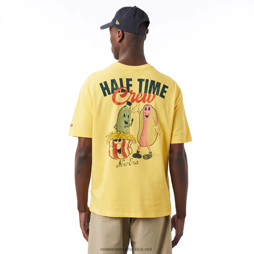 Food Graphic Yellow Oversized T-Shirt New Era TRBRBN3004