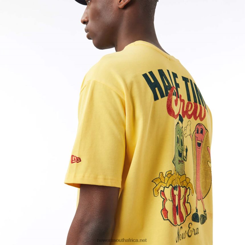 Food Graphic Yellow Oversized T-Shirt New Era TRBRBN3004