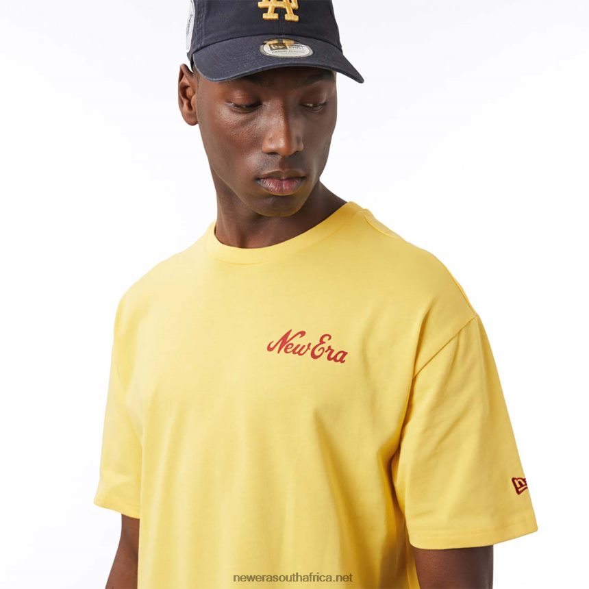 Food Graphic Yellow Oversized T-Shirt New Era TRBRBN3004