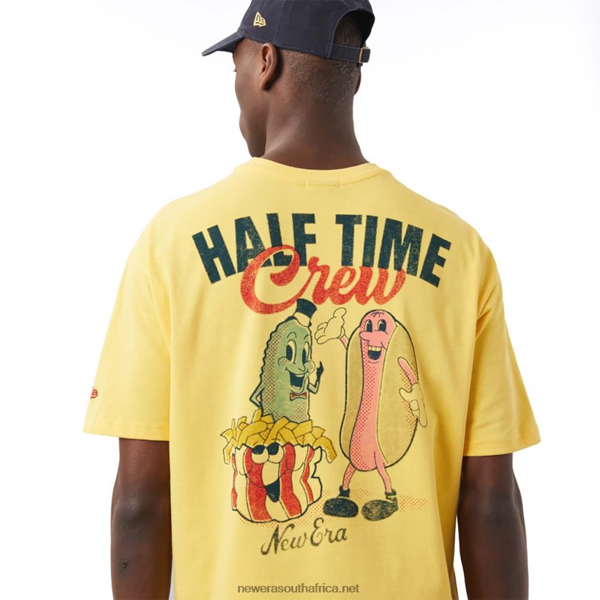 Food Graphic Yellow Oversized T-Shirt New Era TRBRBN3004