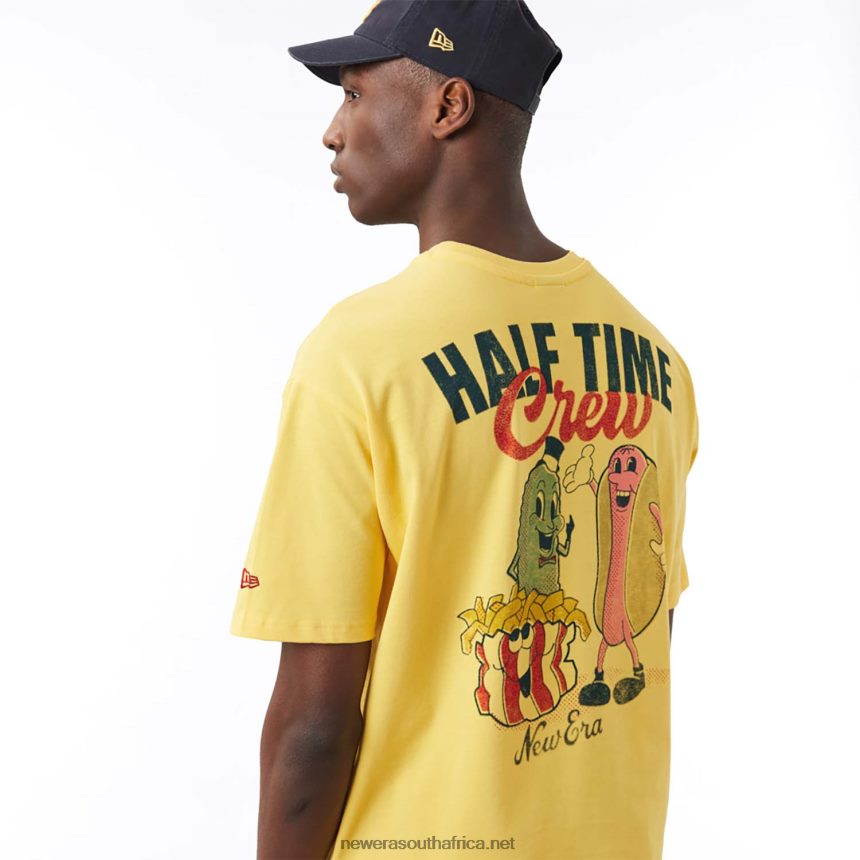Food Graphic Yellow Oversized T-Shirt New Era TRBRBN3004