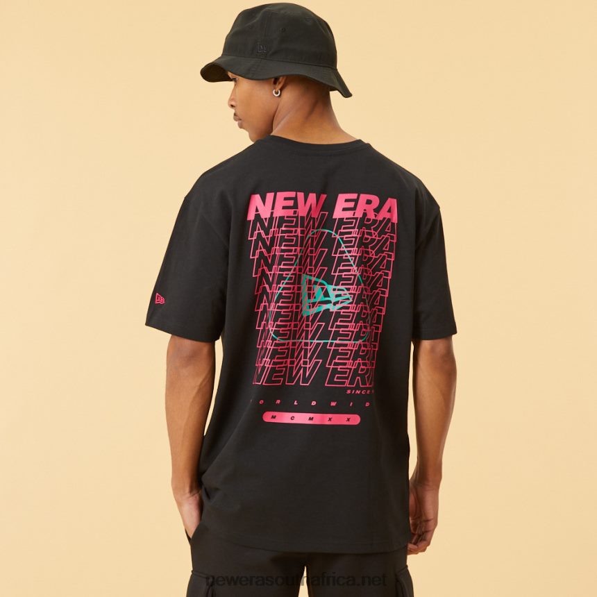 Graphic Black Oversized T-Shirt New Era TRBRBN3104