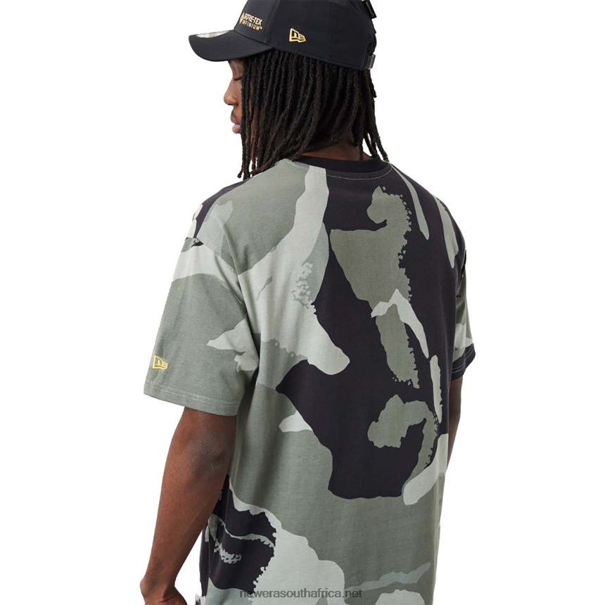 Graphic Camo Print Black Oversized T-Shirt New Era TRBRBN3059