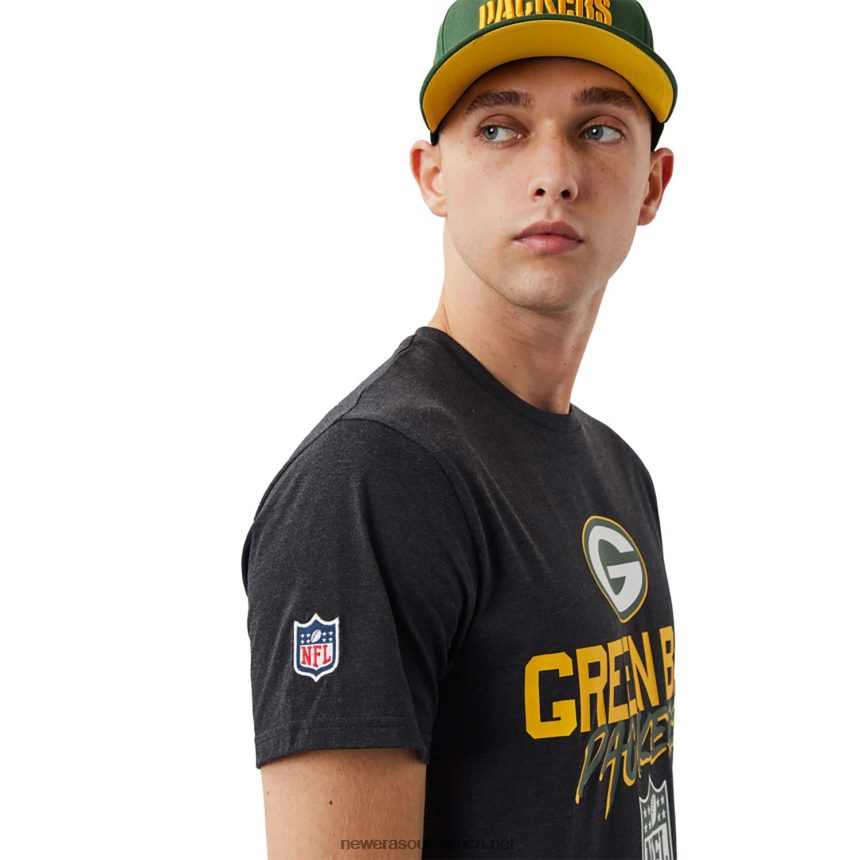 Green Bay Packers NFL Script Dark Grey T-Shirt New Era TRBRBN3103