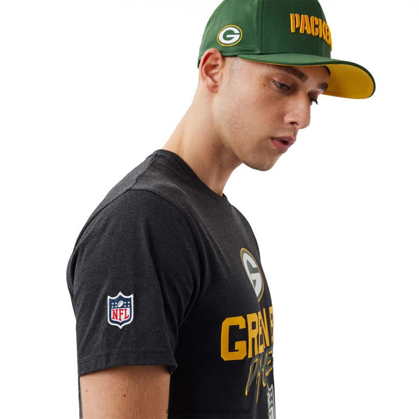 Green Bay Packers NFL Script Dark Grey T-Shirt New Era TRBRBN3103