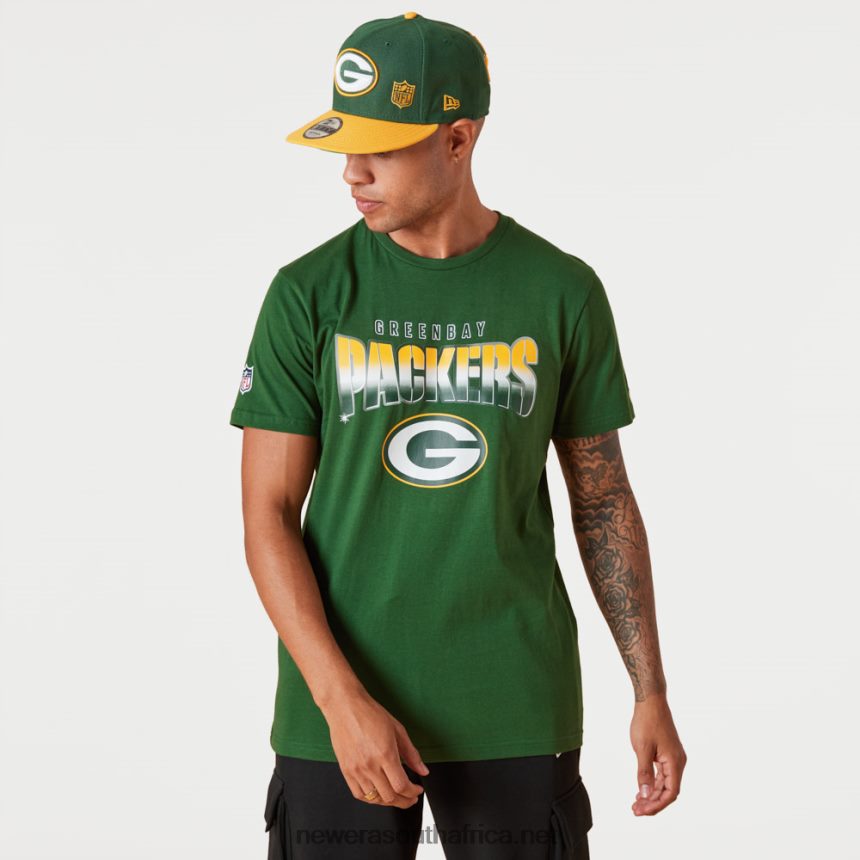 Green Bay Packers NFL Team Fade Green T-Shirt New Era TRBRBN3034