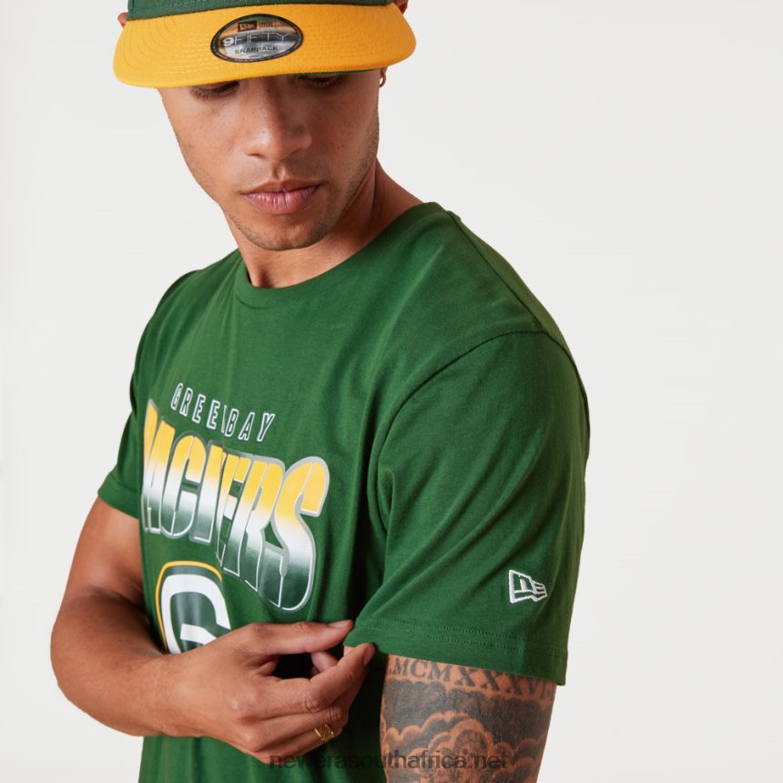 Green Bay Packers NFL Team Fade Green T-Shirt New Era TRBRBN3034