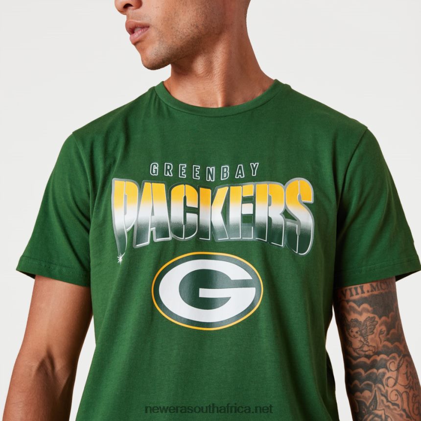 Green Bay Packers NFL Team Fade Green T-Shirt New Era TRBRBN3034