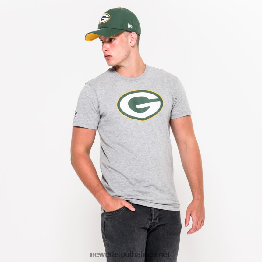Green Bay Packers Team Logo Grey T-Shirt New Era TRBRBN3079
