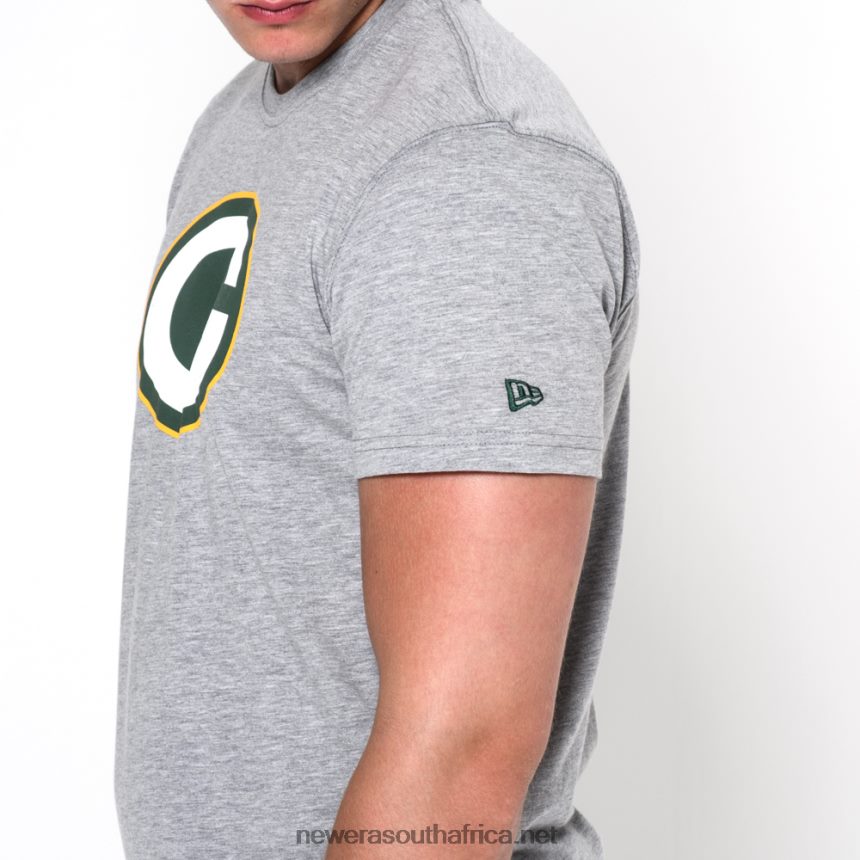 Green Bay Packers Team Logo Grey T-Shirt New Era TRBRBN3079