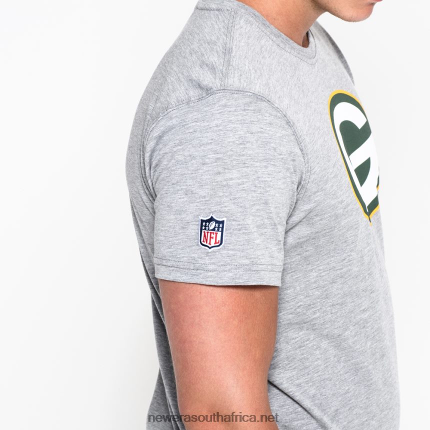 Green Bay Packers Team Logo Grey T-Shirt New Era TRBRBN3079