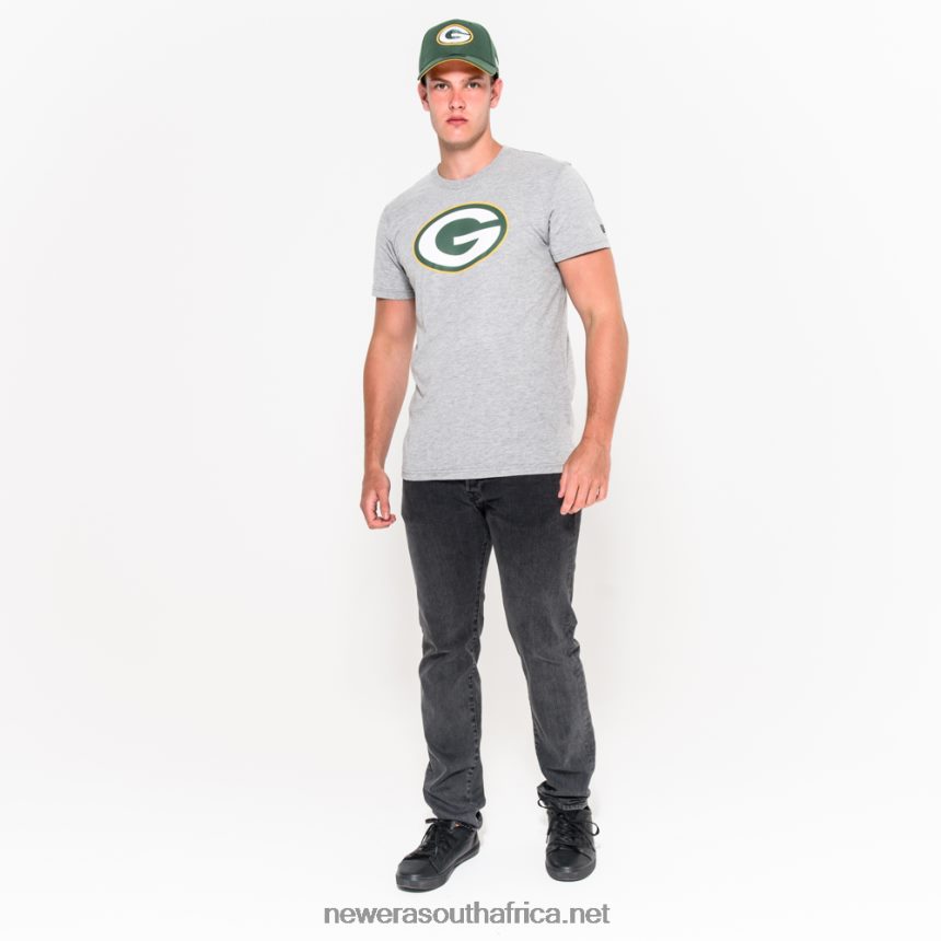 Green Bay Packers Team Logo Grey T-Shirt New Era TRBRBN3079