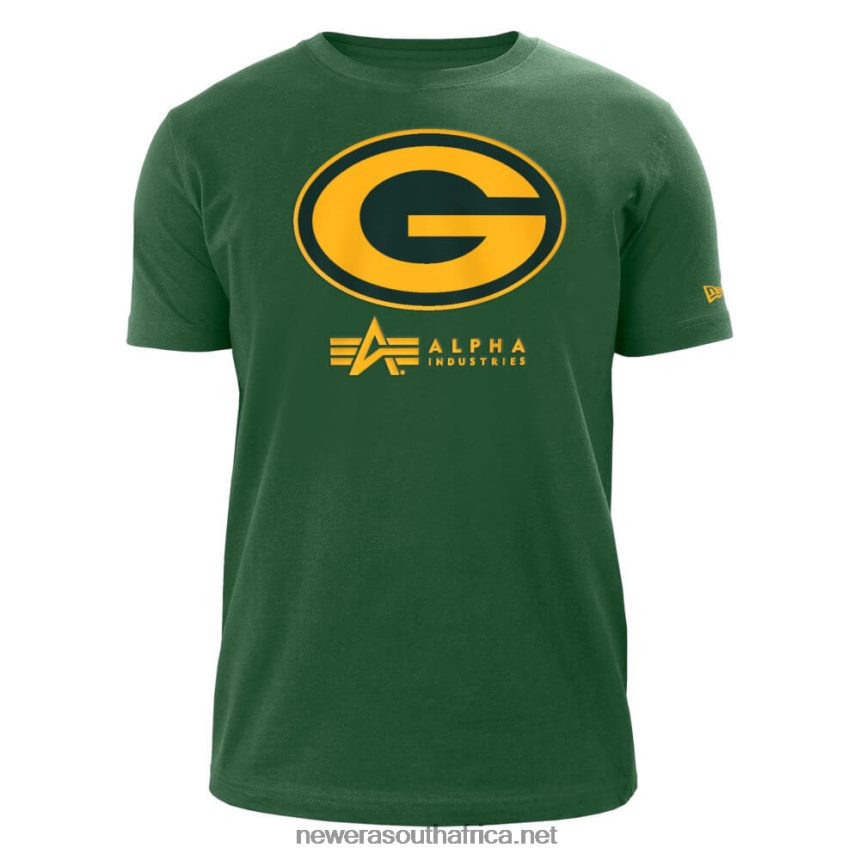 Green Bay Packers x Alpha Industries Green T-Shirt New Era TRBRBN2989