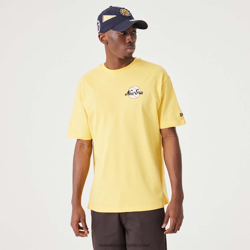 Heritage Bear Graphic Dark Yellow Oversized T-Shirt New Era TRBRBN2900