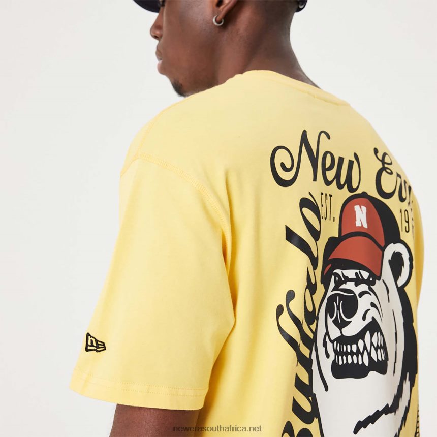 Heritage Bear Graphic Dark Yellow Oversized T-Shirt New Era TRBRBN2900