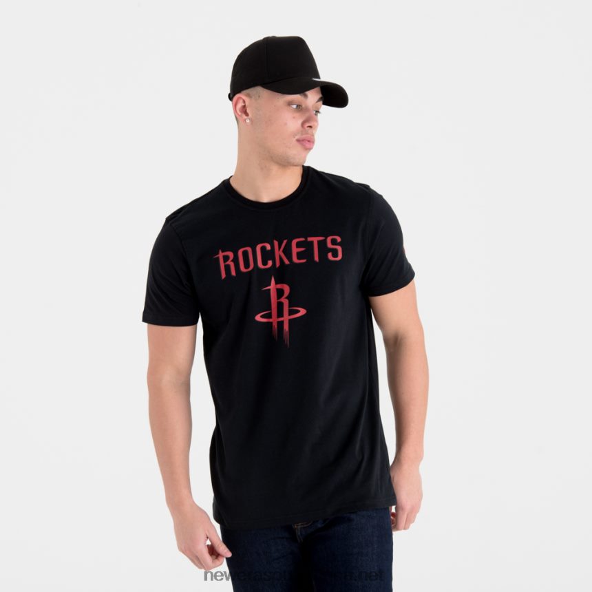 Houston Rockets NBA Team Logo Black T-Shirt New Era TRBRBN3024