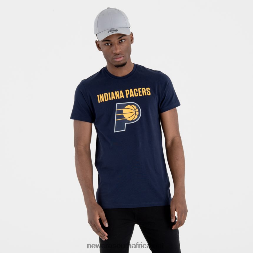 Indiana Pacers NBA Team Logo Navy T-Shirt New Era TRBRBN2996