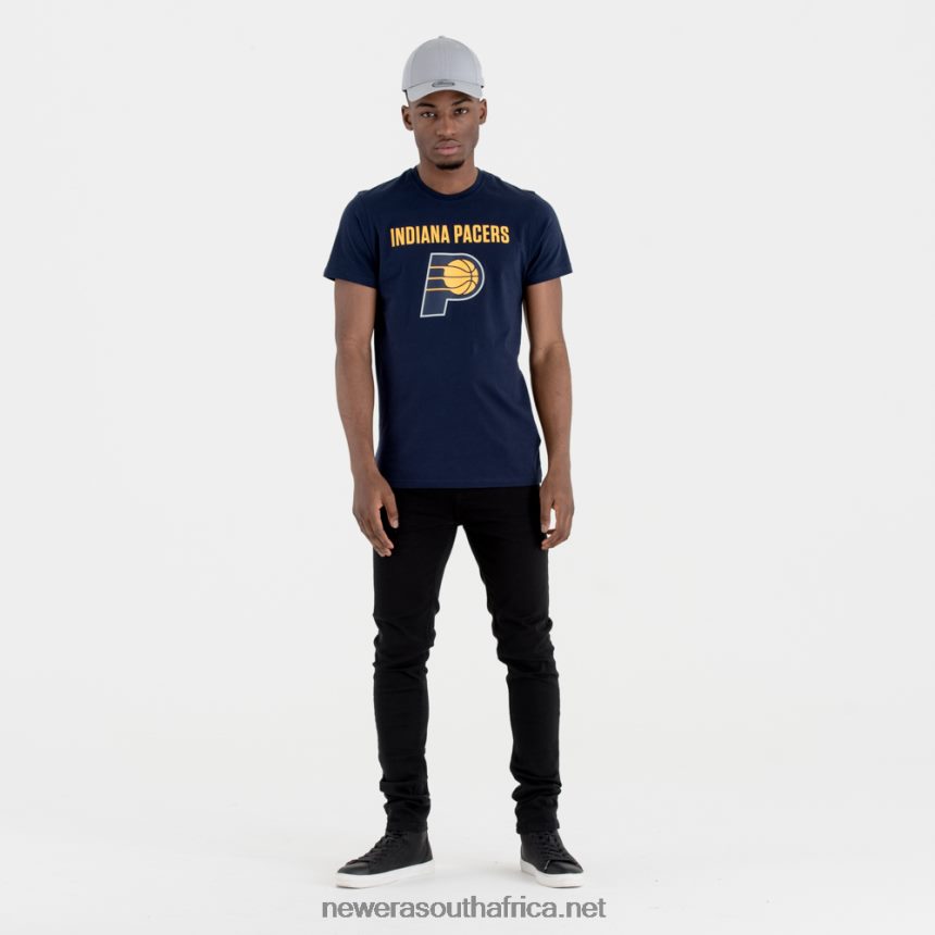 Indiana Pacers NBA Team Logo Navy T-Shirt New Era TRBRBN2996