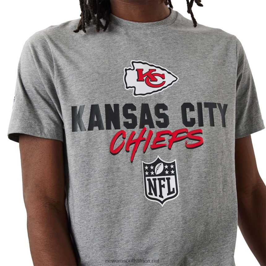 Kansas City Chiefs NFL Script Grey T-Shirt New Era TRBRBN2949