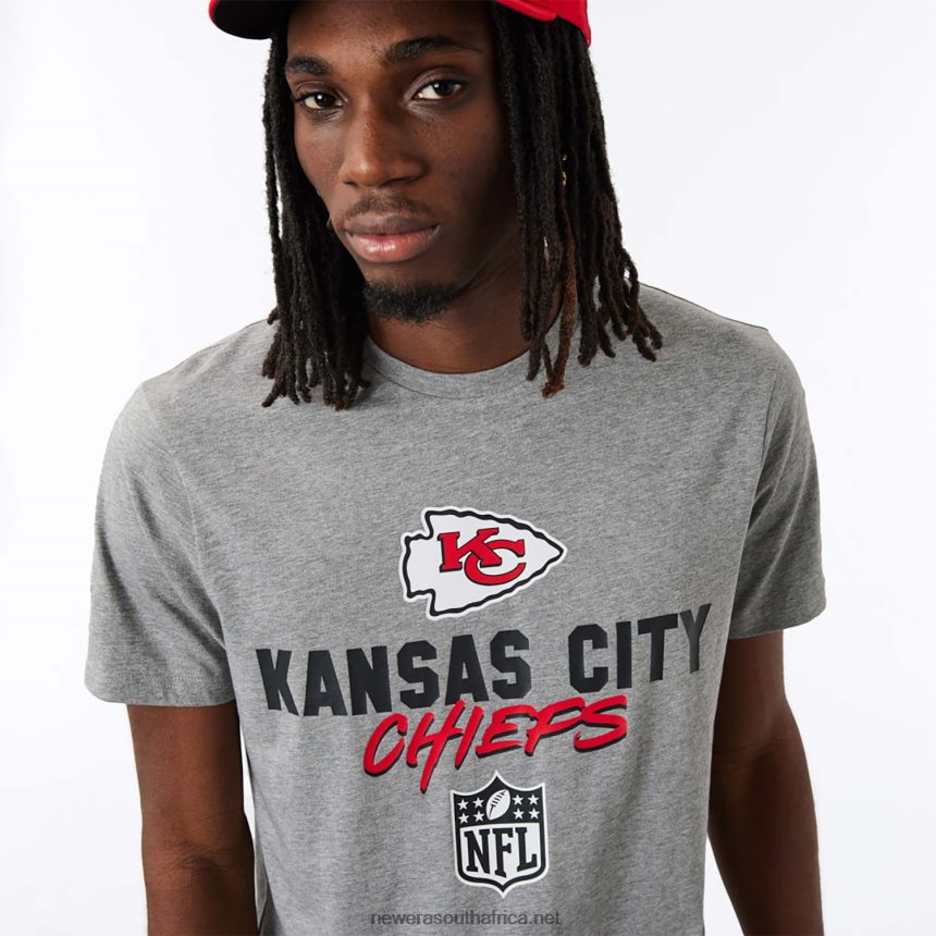 Kansas City Chiefs NFL Script Grey T-Shirt New Era TRBRBN2949