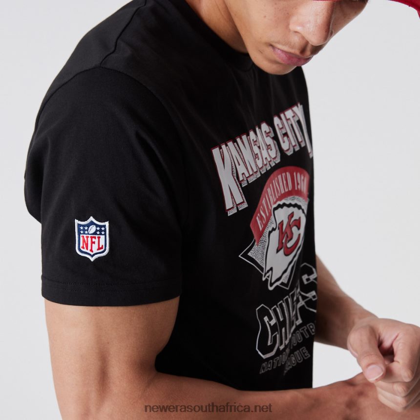 Kansas City Chiefs NFL Team Wordmark Black T-Shirt New Era TRBRBN3029