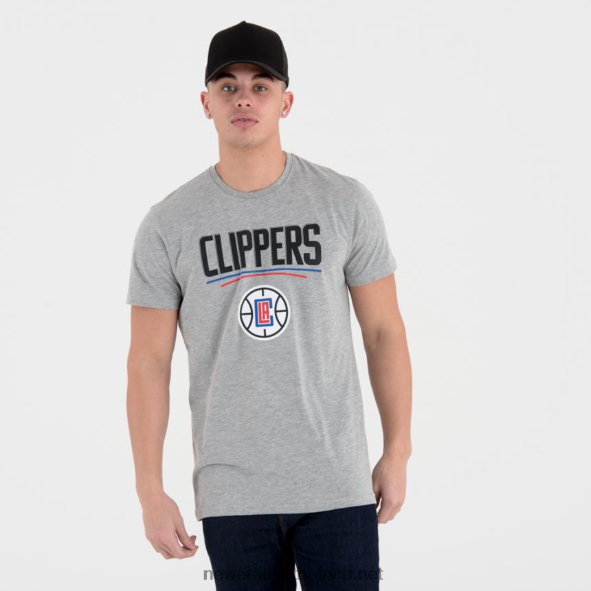 LA Clippers NBA Team Logo Grey T-Shirt New Era TRBRBN3010