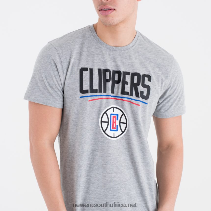 LA Clippers NBA Team Logo Grey T-Shirt New Era TRBRBN3010