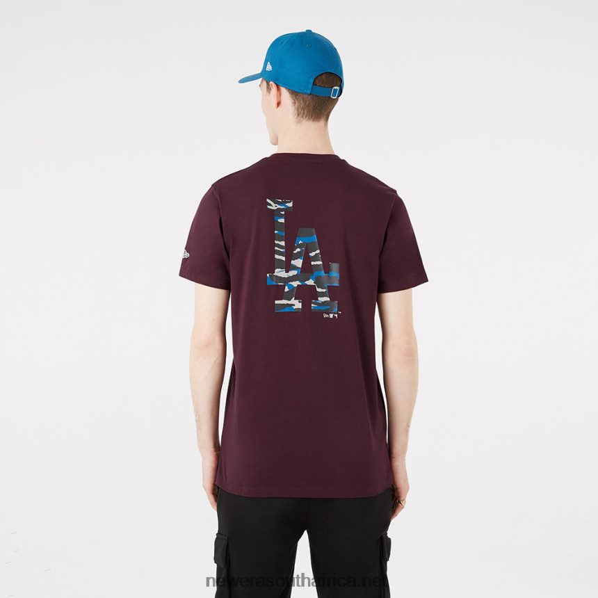 LA Dodgers Camo Logo Maroon T-Shirt New Era TRBRBN3076