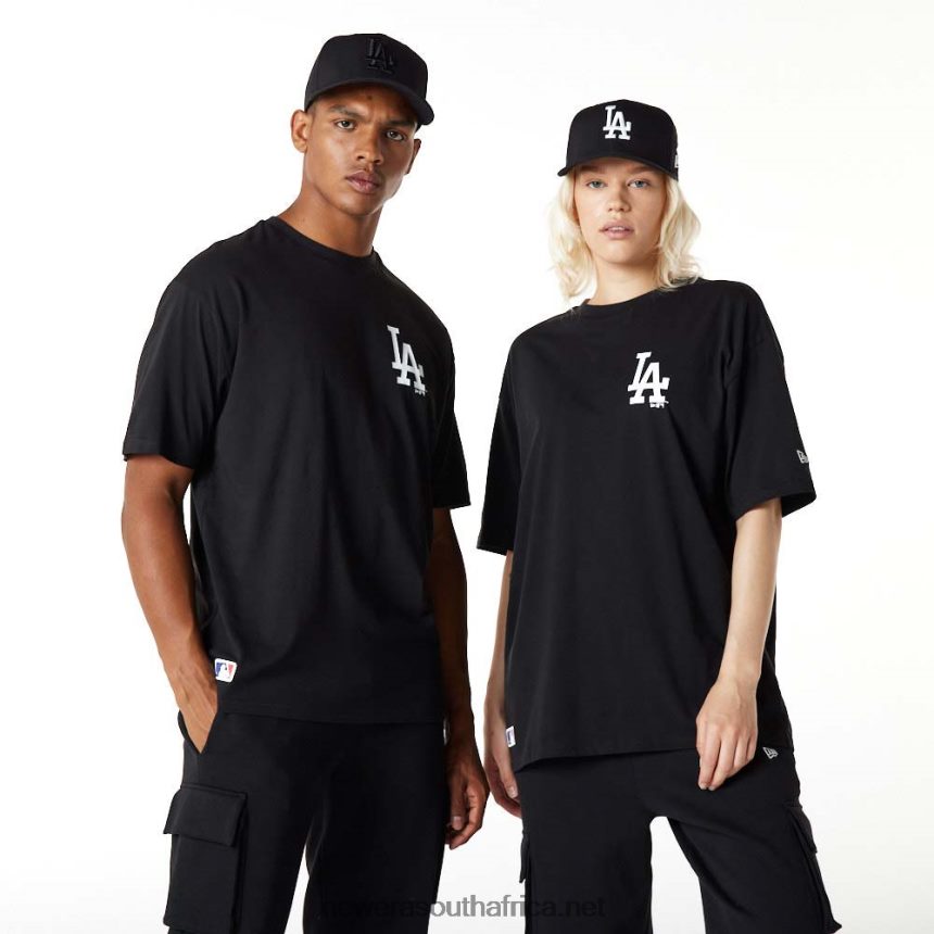 LA Dodgers Essentials Oversized Black T-Shirt New Era TRBRBN2973
