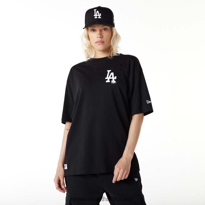 LA Dodgers Essentials Oversized Black T-Shirt New Era TRBRBN2973